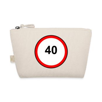 40erKreis Signet - Bio-Täschchen - Natur - Vorne