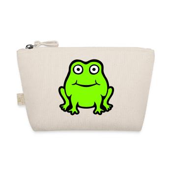 Grenouille Crapaud Sourire Drôle Bande dessinée Heureux Mignon - Trousse biologique - nature - Devant