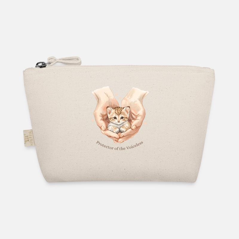 Protecteur du design du bébé chat sans voix Trousse biologique
