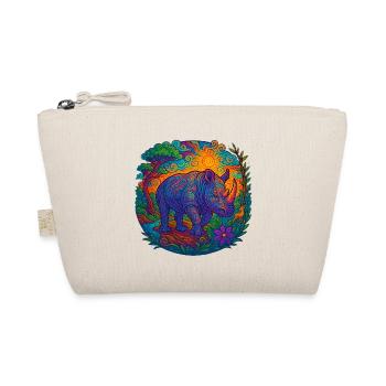 Rhino with family - Organic Pouch - nature - Front