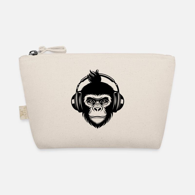 Beat Maker Monkey Head Studio Session Shirt Organic Pouch