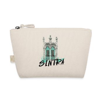 Manueline window in blue Sintra Portugal - Organic Pouch - nature - Front