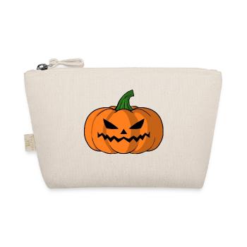 Bold Jack O Lantern Pumpkin - Organic Pouch - nature - Front