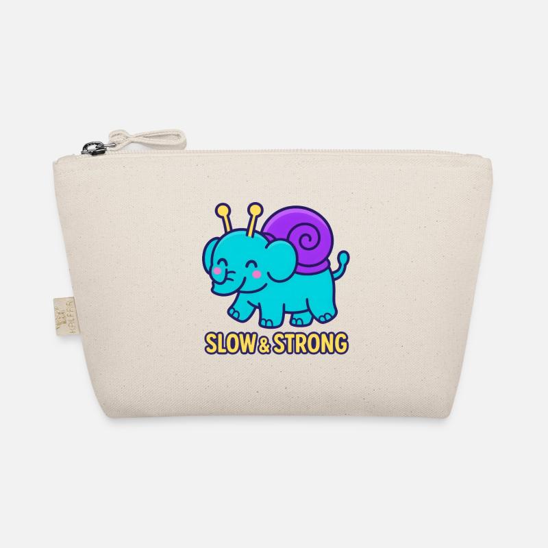 Snailphant - Slow & Strong - Bio-Täschchen - Natur
