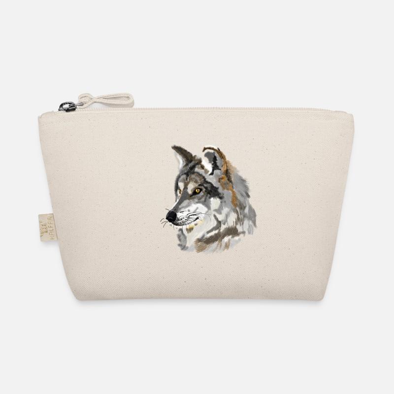 Tête de loup Portrait à l’aquarelle Trousse biologique