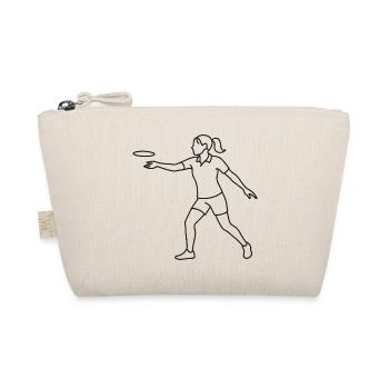 Croquis de joueur de disc golf – Motif minimaliste - Trousse biologique - nature - Devant