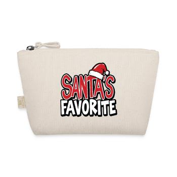 Santa's Favorite – Liebling des Weihnachtsmanns - Organic Pouch - nature - Front