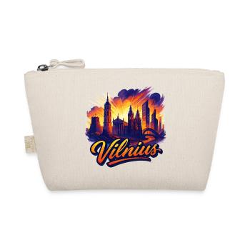 Vilnius Capital Lithuania Baltic Gift - Organic Pouch - nature - Front
