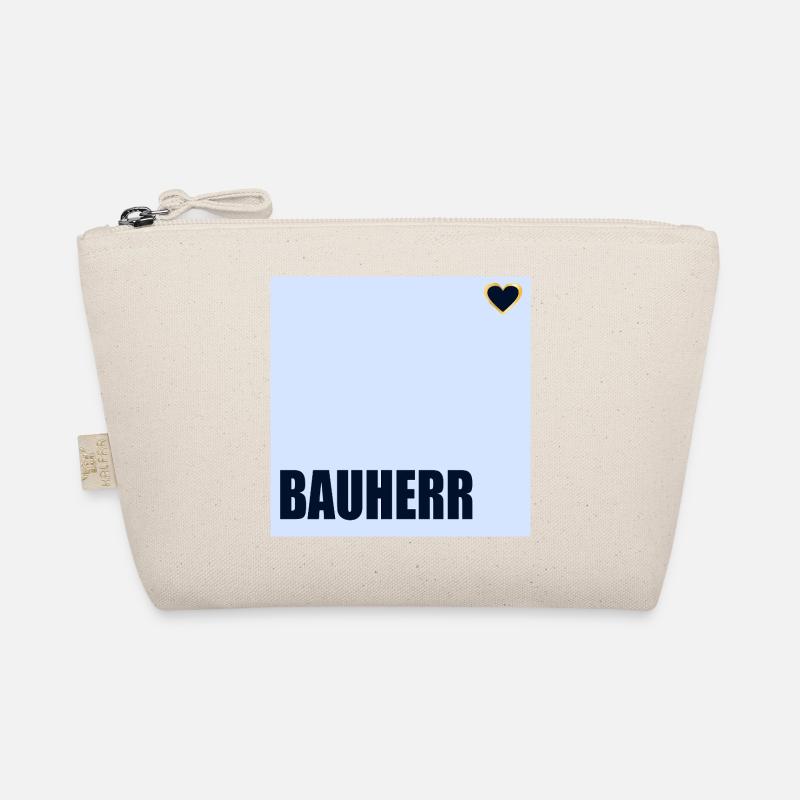 HAUSBAU BAUHERR HERZ - Bio-Täschchen - Natur