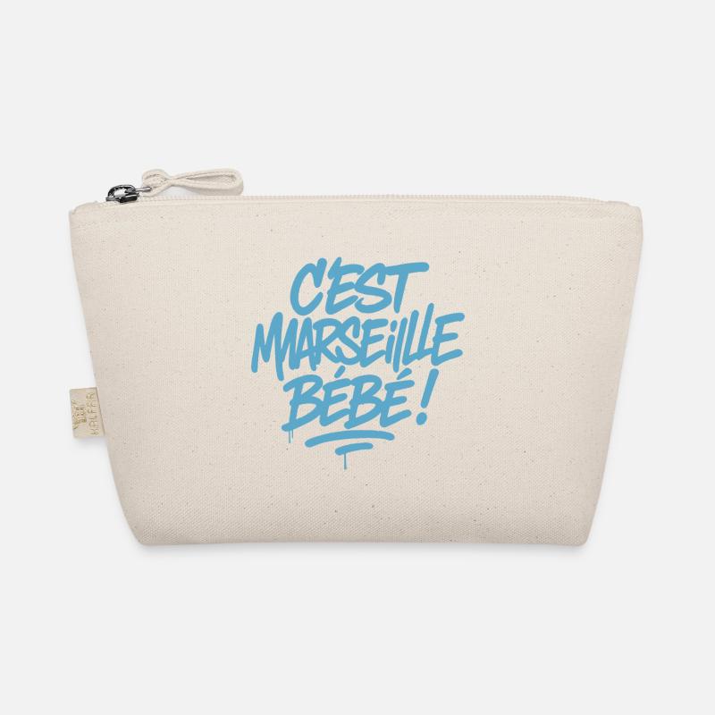C’est Marseille Bébé – Tag bleu graffiti - Trousse biologique - nature
