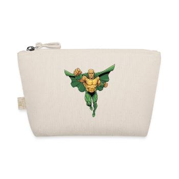 Super-héros glabre avec tête chauve en vol - Trousse biologique - nature - Devant