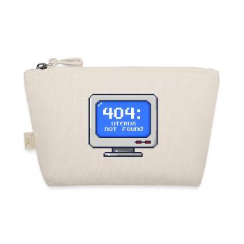 404: Uterus Not Found - 8-Bit Pixel - Organic Pouch - nature - Front
