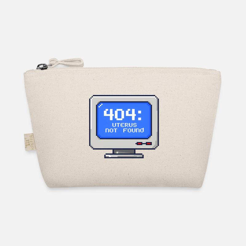 404: Uterus Not Found - 8-Bit Pixel Organic Pouch