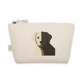 Baby Dog Puppy Shadow Face Portrait - Organic Pouch - nature - Front