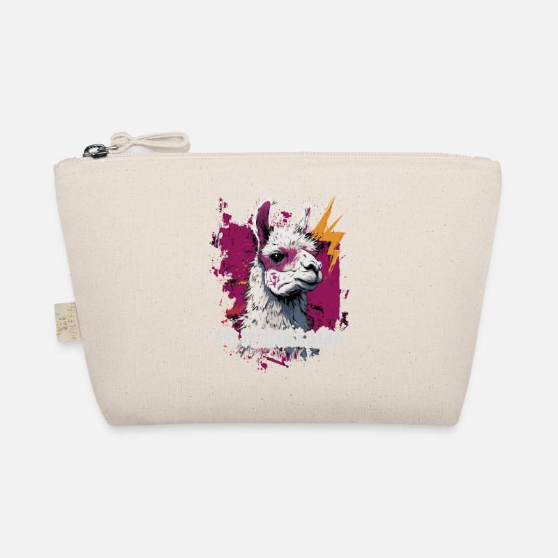 Cool llama alpaca Organic Pouch
