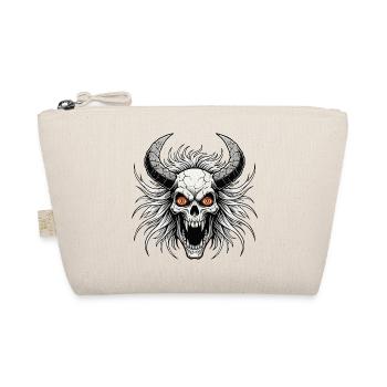 Crâne de diable avec des cornes - Trousse biologique - nature - Devant