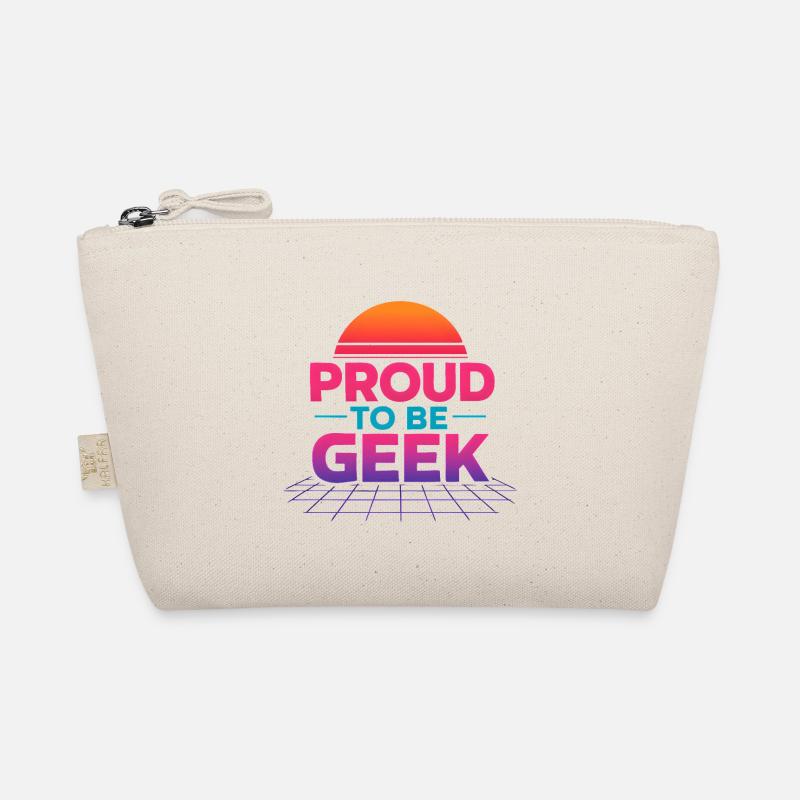 Proud to be Retro Gradient Geek Organic Pouch