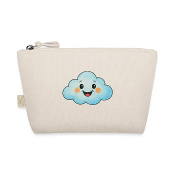 Cute Cartoon Cloud – Funny Kids & Adults - Organic Pouch - nature - Front
