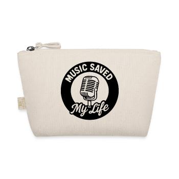 Music Saved My Life Retro Vintage T-Shirt - Bio-Täschchen - Natur - Vorne