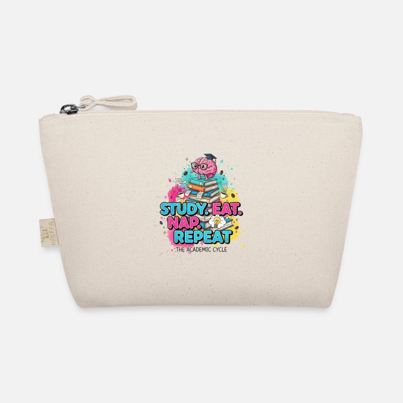 Study Eat Nap Repeat - Student Academic Cycle Organic Pouch