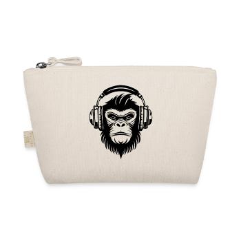 Rock Monkey Head Party Groove Edition Shirt - Organic Pouch - nature - Front
