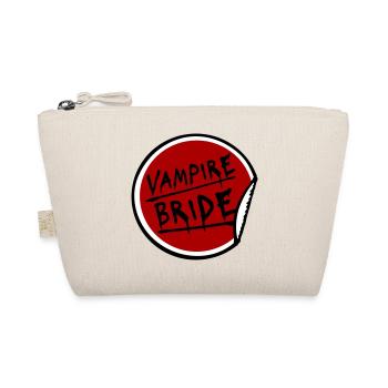 Vampire Bride Stickers Halloween Bachelor Bride Wedding - Organic Pouch - nature - Front
