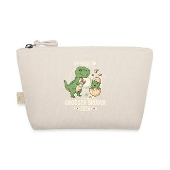 Big Brother 2026 Egg Baby Dino Dinosaur - Organic Pouch - nature - Front