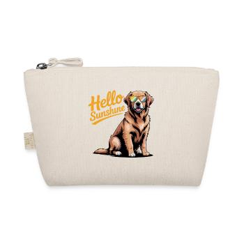 Hello Sunshine - Cool Golden Retriever Pet Logo - Organic Pouch - nature - Front