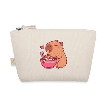 Cute Capybara Loves Eating Ramen Noodles - Organic Pouch - nature - Front