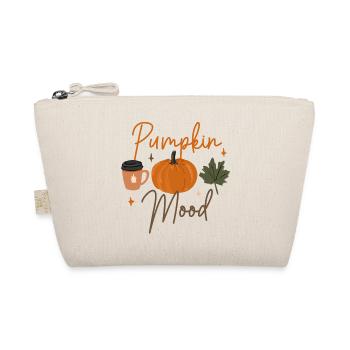 Herbst Kürbis Stimmung Kaffee T-Shirt - Bio-Täschchen - Natur - Vorne