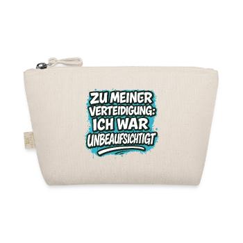 In my defense – I was unattended - Organic Pouch - nature - Front