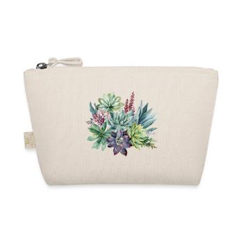 Pastel succulentes Aquarelle Design - Trousse biologique - nature - Devant