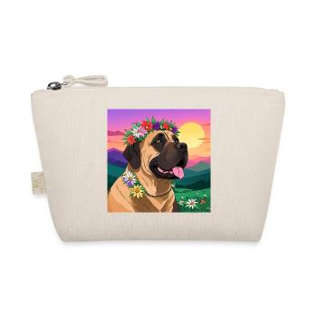 Dogue avec couronne florale - Trousse biologique - nature - Devant