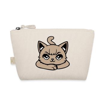 Cat, Grim, Angry, Eye, Crossed, Paws, Naughty - Organic Pouch - nature - Front