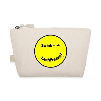 Winking Laugh Mouth - Organic Pouch - nature - Front