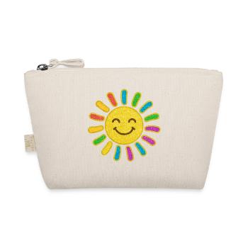 Bébé Soleil | Soleil scintillant Soleil souriant - Trousse biologique - nature - Devant