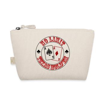 Poker Karten No Limit – Texas Hold’em Design - Bio-Täschchen - Natur - Vorne