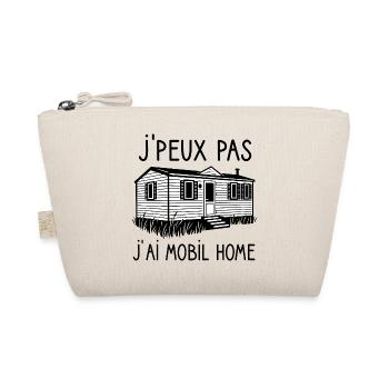 T-shirt mobile home camping humour - Organic Pouch - nature - Front