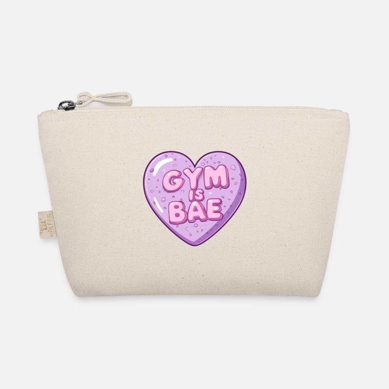 Gym Is Bae Bubble Coeur Pastel Dessin animé Trousse biologique