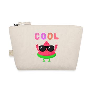 Watermelon hero in glasses - Organic Pouch - nature - Front