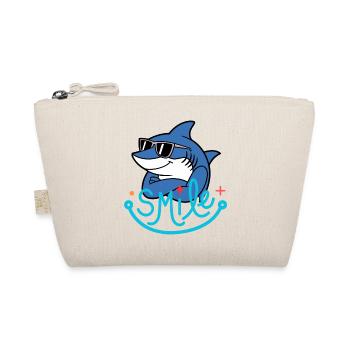 requin avec un sourire et des lunettes - Trousse biologique - nature - Devant