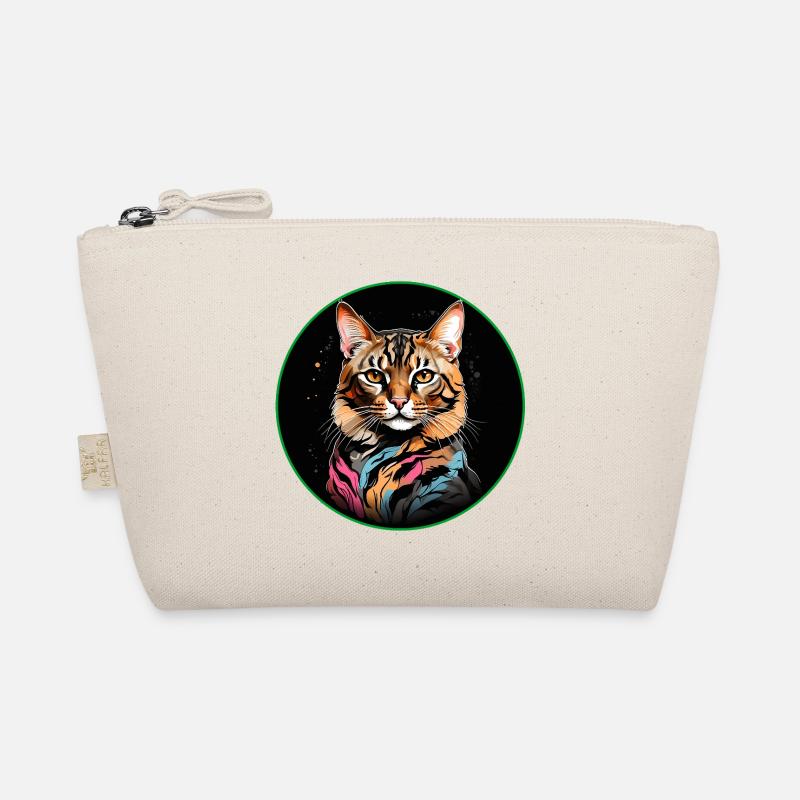 Chat Bengal avec écharpe Trousse biologique