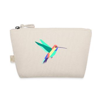 Bunte geometrische Kolibri-Kunst - Bio-Täschchen - Natur - Vorne
