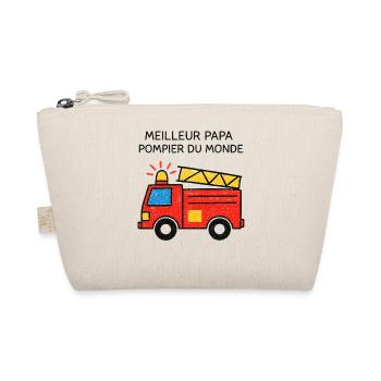 Best Firefighter Dad in the World - Organic Pouch - nature - Front