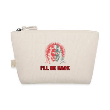I'll be back - Funny Jesus T-Shirt - Bio-Täschchen - Natur - Vorne