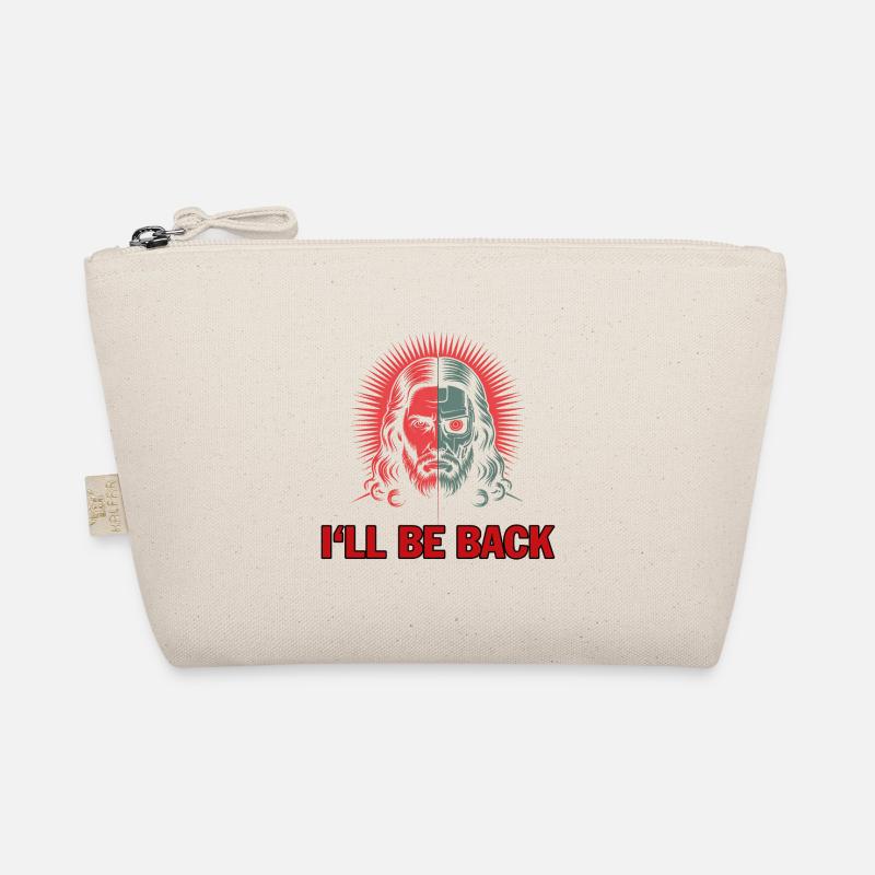 I'll be back - Funny Jesus T-Shirt Bio-Täschchen