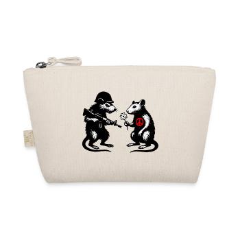 War and Peace | Rats Banksy Street Art Style - Organic Pouch - nature - Front