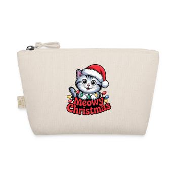 Chat de Noël – Miaou Noël Mignon Vacances - Trousse biologique - nature - Devant
