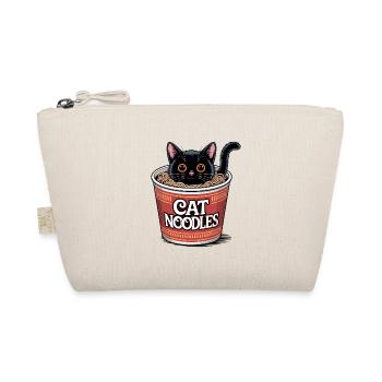 Cat Noodles - Funny Cat T-Shirt - Organic Pouch - nature - Front