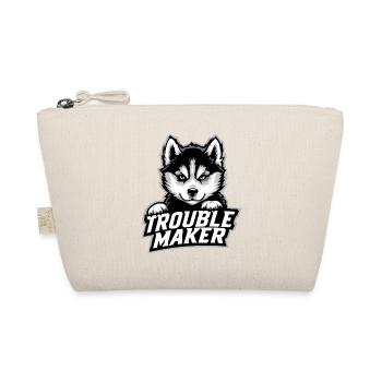 Fauteur de troubles - Portrait de chiot husky - Trousse biologique - nature - Devant